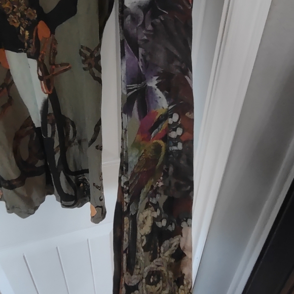 Sold on M Rare Vintage 90s Custo Barcelona Equestrian cat art blouse - Picture 3 of 5